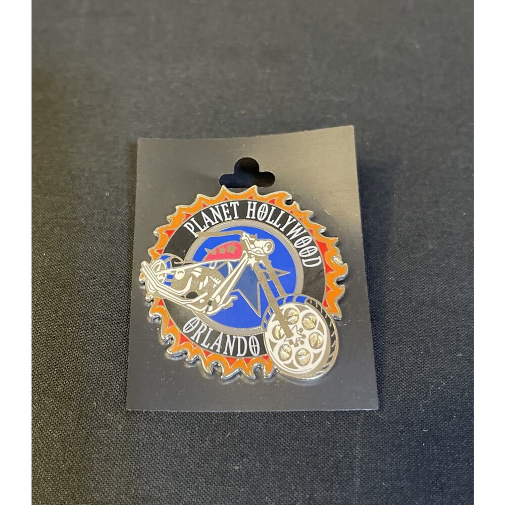 Planet Hollywood Orlando Fl Motorcycle Souvenir Pin